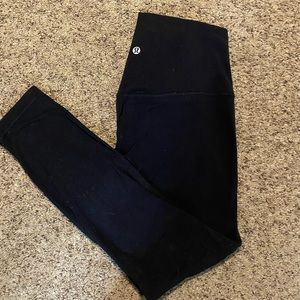 Black lululemon align leggings size 8